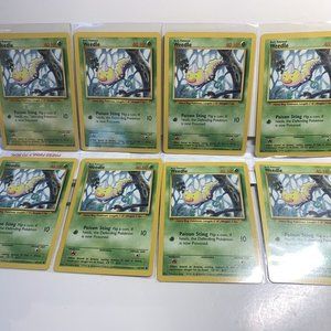 8 Shadowless weedle 69/102 Base Set Pokemon Card Rare Dead Mint Pack Pulled!